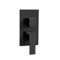 Matte Black Contemporary Built In Three Way Shower Diverter, Rough-In Valve Included
